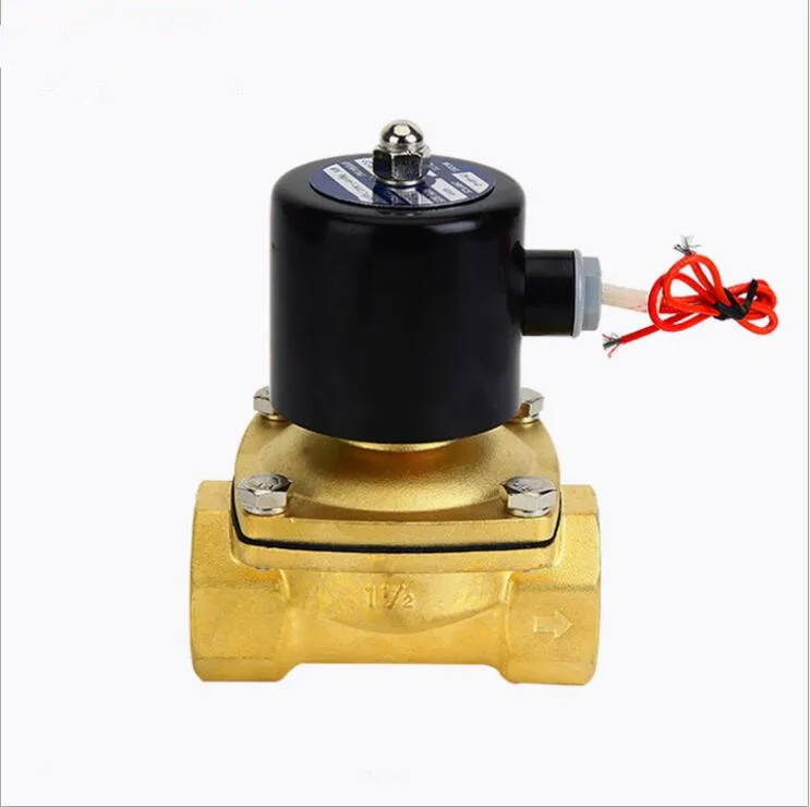 

2W Normally closed water solenoid valve,brass air valves AC220V DC12V DC24V, G 4/1'' 3/8" G1/2" G3/4" G1" G1-1/4" G1-1/2" 2''
