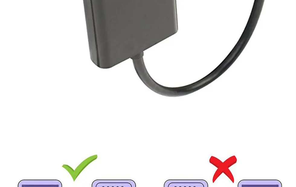 COOLJIER HDMI в VGA кабель конвертер цифровой аналоговый HD 1080P для ПК ноутбука планшета HDMI Мужской в VGA Famale конвертер адаптер