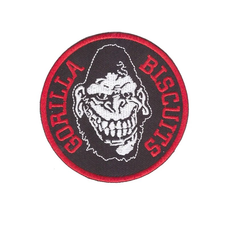 

Нашивка с логотипом Gorilla Бисквитное печенье, вышивка с помощью утюга, нашивки для одежды, DIY наклейки для аппликаций