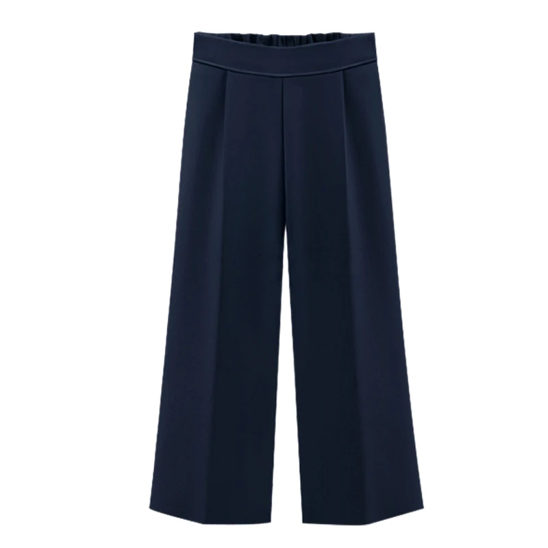 Blue Лето размера плюс M-4XL 5XL 6XL женские повседневные свободные шаровары широкие брюки палаццо брюки стрейч брюки женская одежда - Цвет: Blue