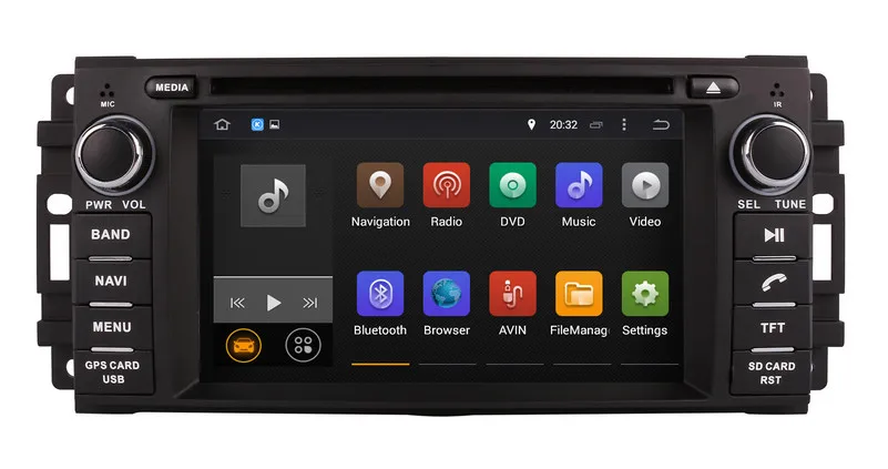 Android 9 0 автомобильный dvd плеер для Jeep Compass Grand Cherokee Wrangler с GPS навигацией Радио BT USB AUX