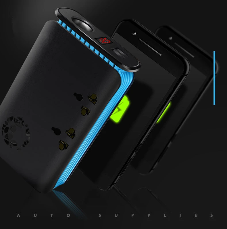 1 шт. многофункциональный автомобильный инвертор постоянного тока от 12 В до 220