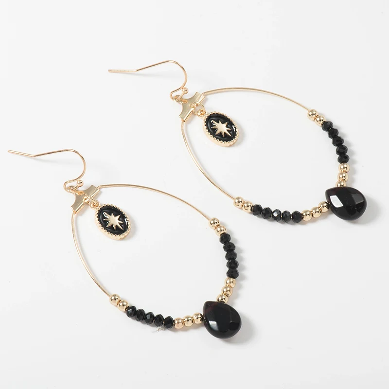 Женские винтажные серьги в виде капли воды с бусинами стиле барокко | Украшения и