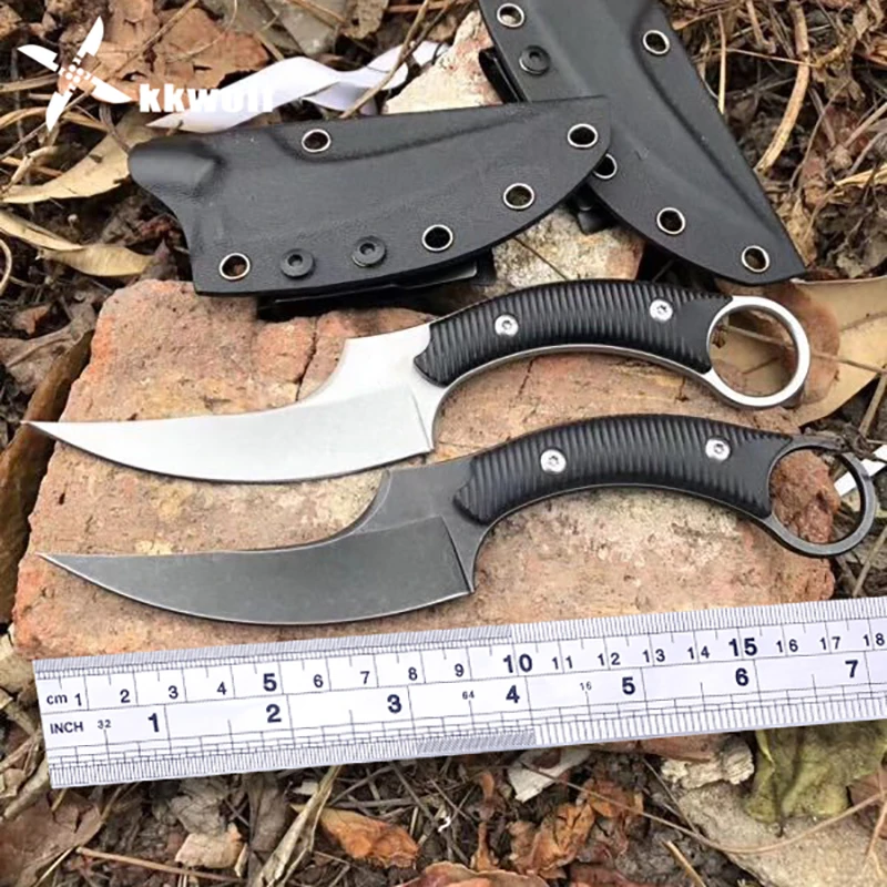 Высокое качество Karambit походные ножи 440C высокоуглеродистой стали охотничий нож