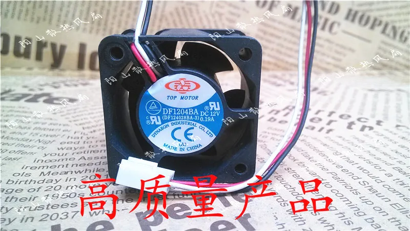 DF1204BA, 12 В, 4028 А, 4 см, 3-проводной охлаждающий вентилятор 40x40x28 мм