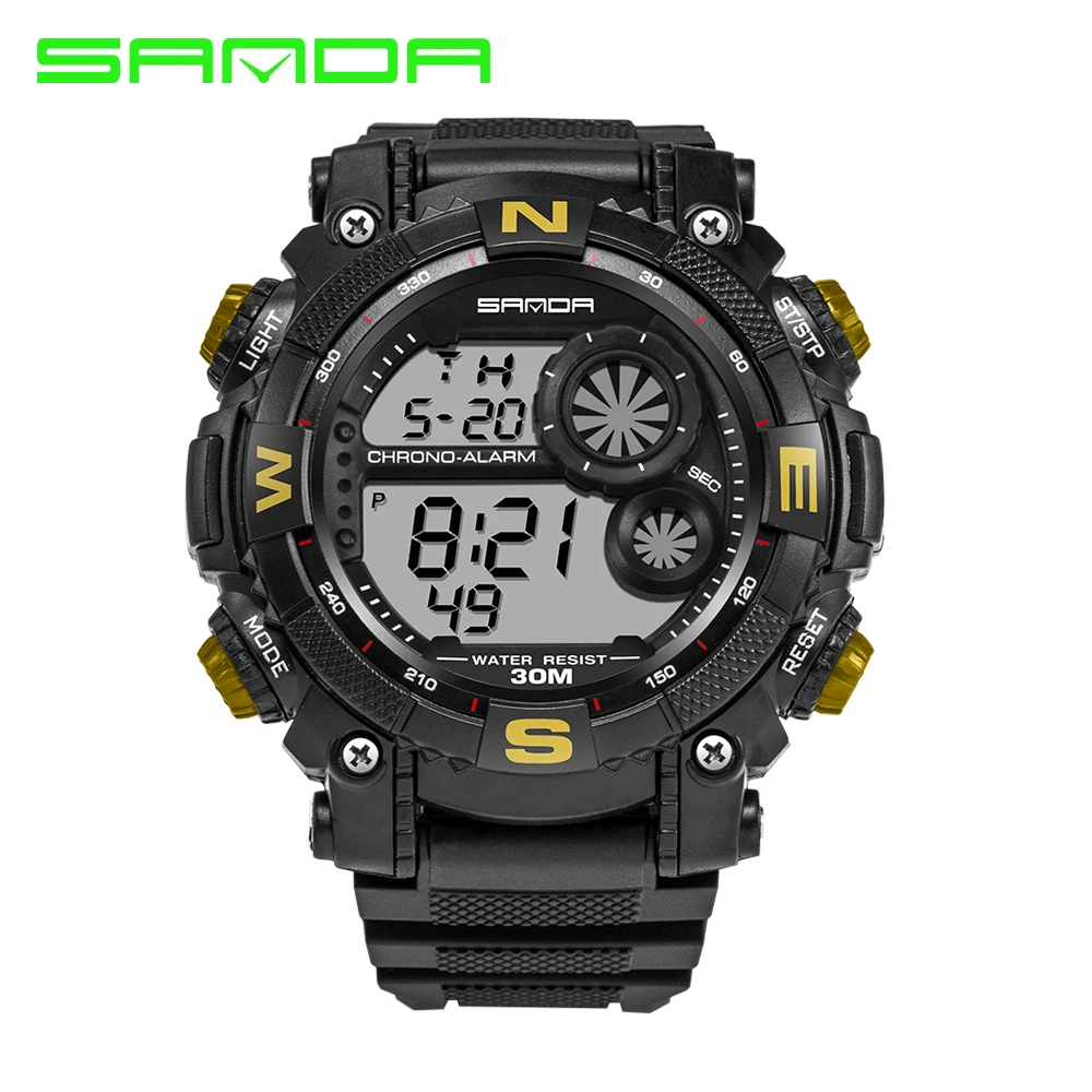 Часы наручные SANDA Детские кварцевые спортивные водонепроницаемые цифровые для