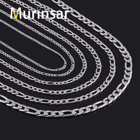 Мужское ожерелье-цепочка Фигаро из нержавеющей стали Murinsar
