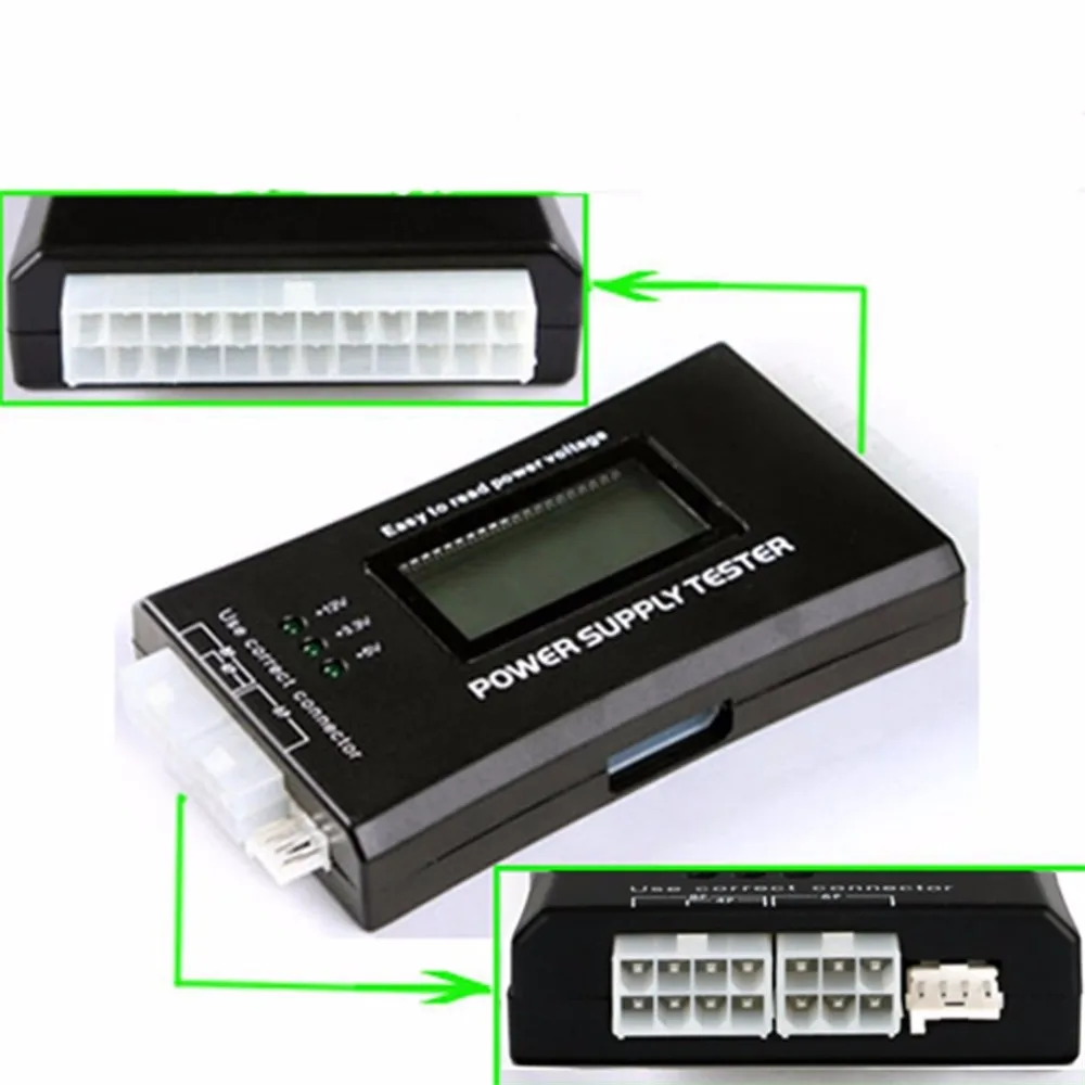 1 шт. компьютер ПК Тестер питания Checker 20/24 pin SATA HDD ATX BTX метр lcd