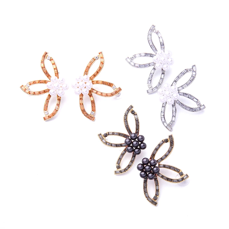 Серьги гвоздики с кристаллами 3 цвета|crystal stud earrings|fashion earringsstud earrings |