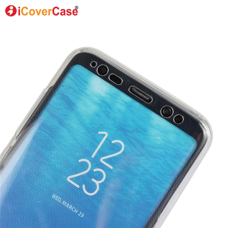 360 градусов Полная защита всего тела мягкие ТПУ чехлы для Samsung Galaxy S9 + S8 Plus S9Plus