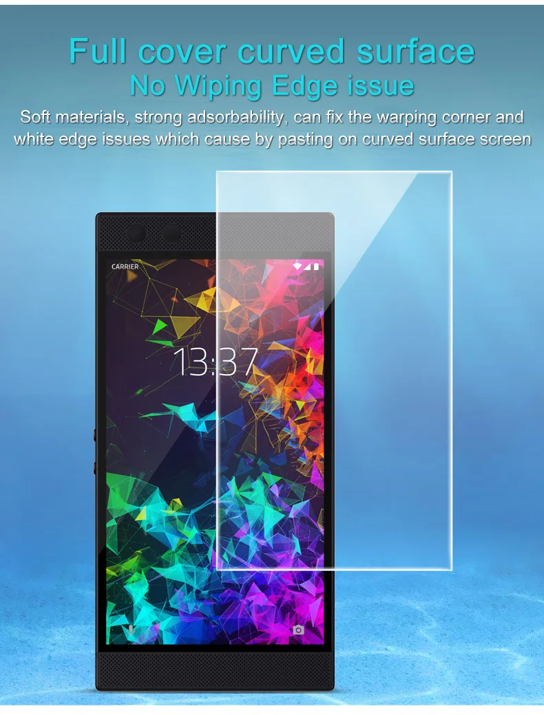 Imak 2 шт./упак. прозрачный гидрогель пленка 3th Gen для razer Phone2 3D полное покрытие для razer телефон 2 задних Экран защитная пленка