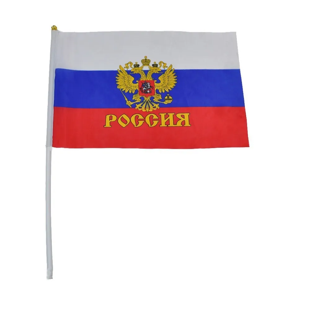 

14 * 21 cm Russia army hand signal waving flag small banner flags