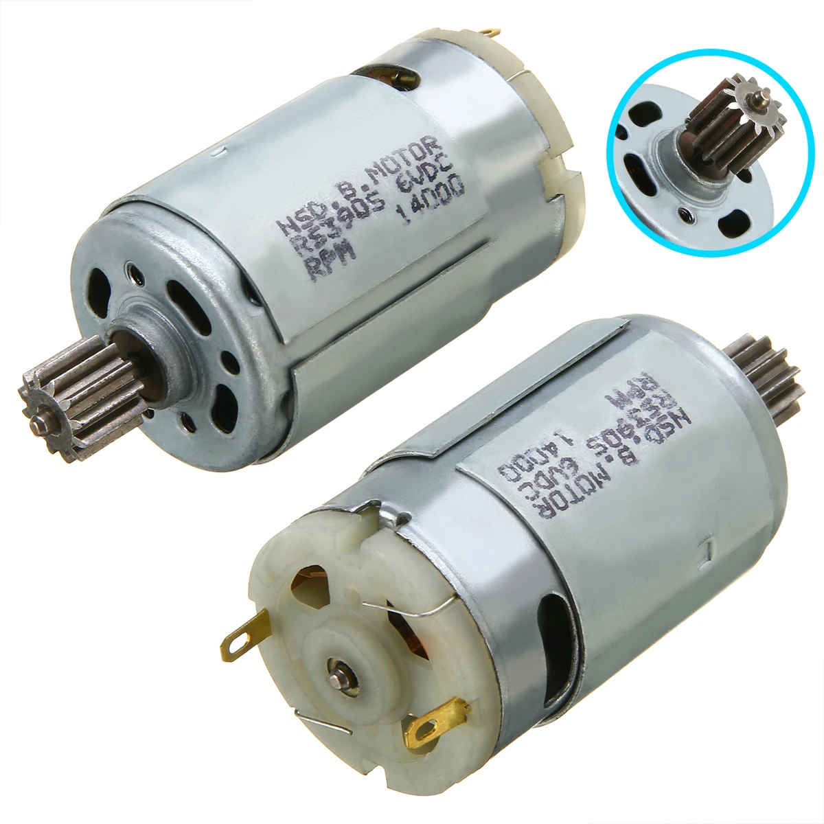 Электродвигатель RS390 детский, 6 в, 14000 об/мин, 25-35 Вт, для езды на автомобиле, велосипеде, игрушке, коробка передач, мотор 70x28 мм, 1 шт.