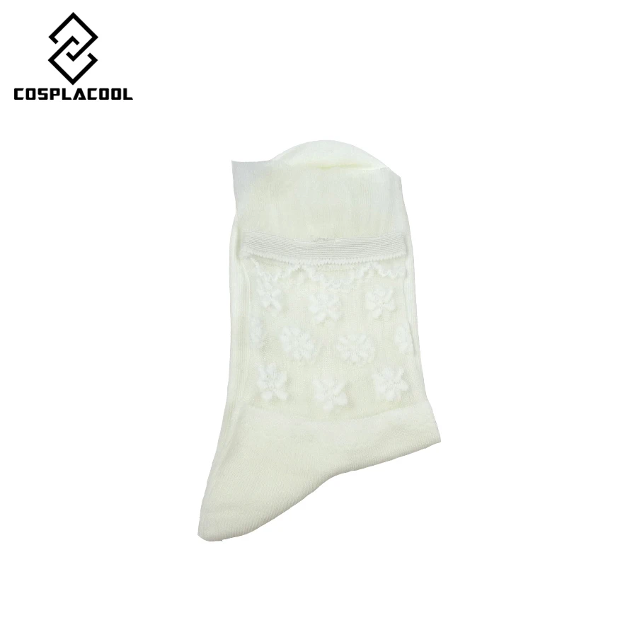 Носки женские прозрачные из шелка и хлопка хорошего качества|calcetines mujer|cotton socks