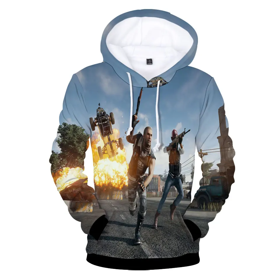 Лучшие игры PUBG 3D толстовки Толстовка Топ онлайн мужские/женские модные обычные