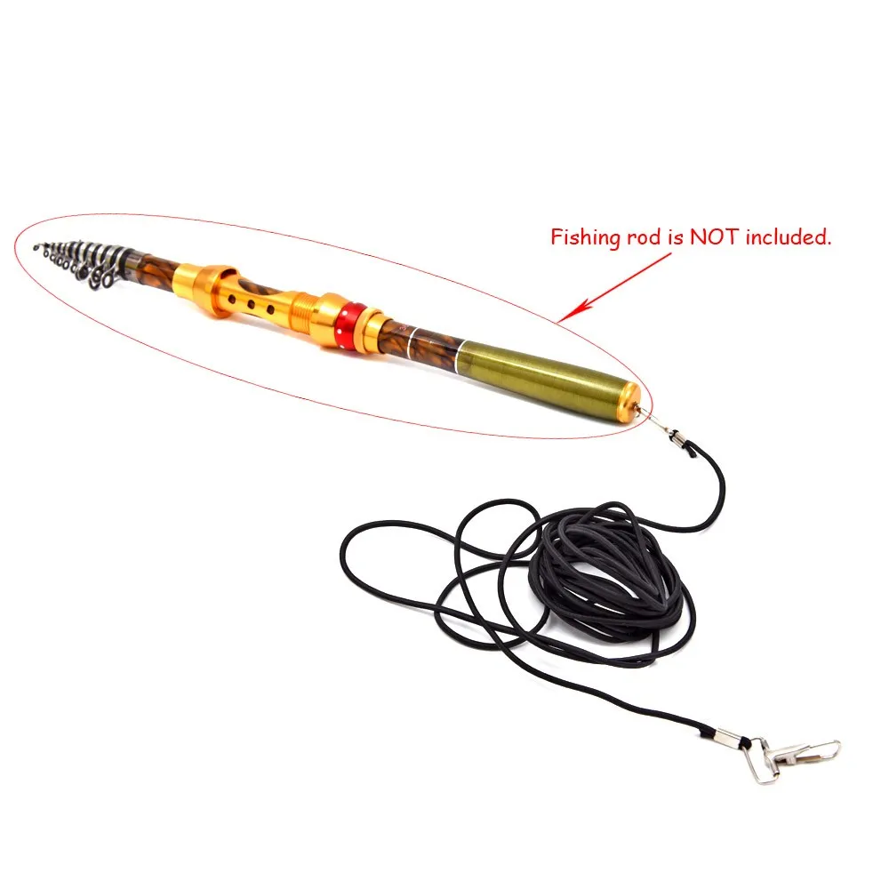 2Pcs 5m Fish Missed Rope Pole Rod Protector Elastic Rubber Line Fishing Tackle Tool | Спорт и развлечения