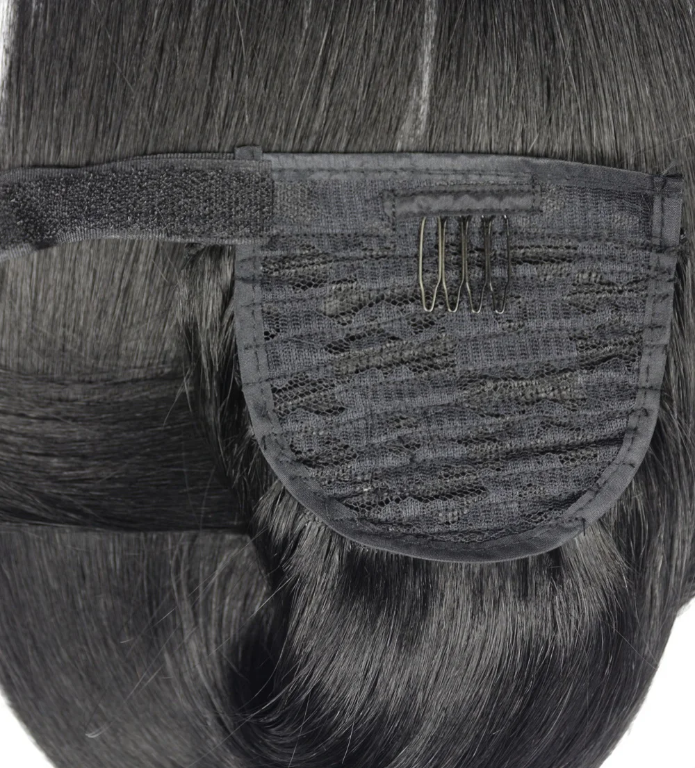 Zzhair 20 &quot100% бразильский волос Magic хвощ Обёрточная бумага вокруг хвост 100 г клип в