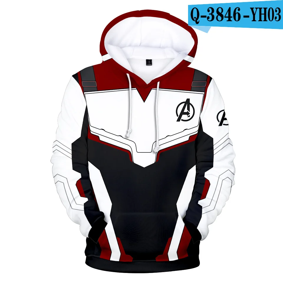 Avengers Hoody 1 Marvel Мстители 4 толстовка эндшпиль квантовое царство для женщин фильм 3D толстовки пуловер костюм фанатов хип хоп Уличная Прямая - Цвет: Avengers Hoody 1