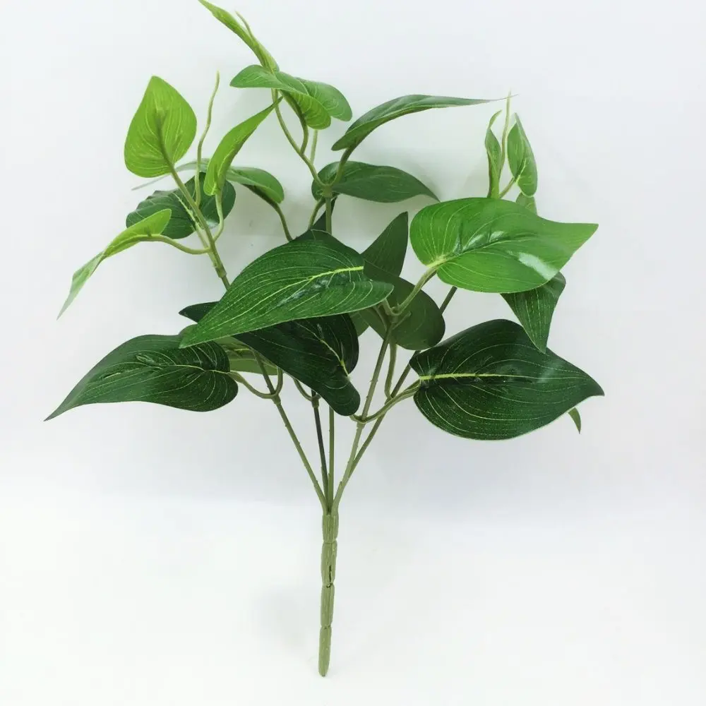 Высококачественное искусственное пластиковое зеленое растение в форме сердца 1