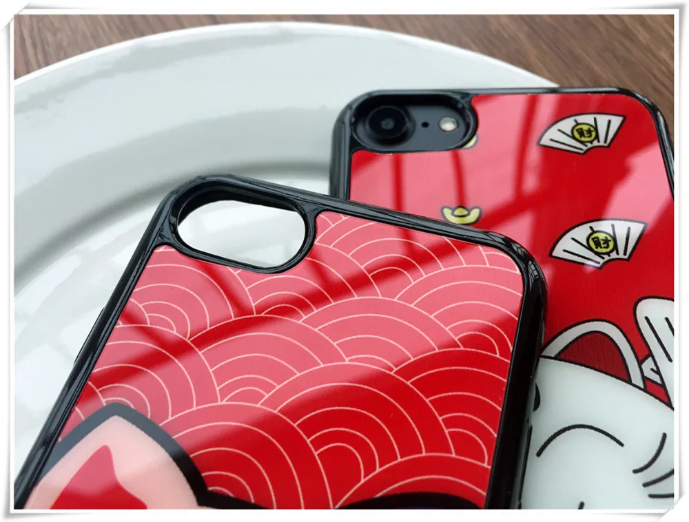 Tmalltide милый мультфильм Фортуна Cat Lucky TPU чехол для iPhone 6 S плюс противоударный Iphone