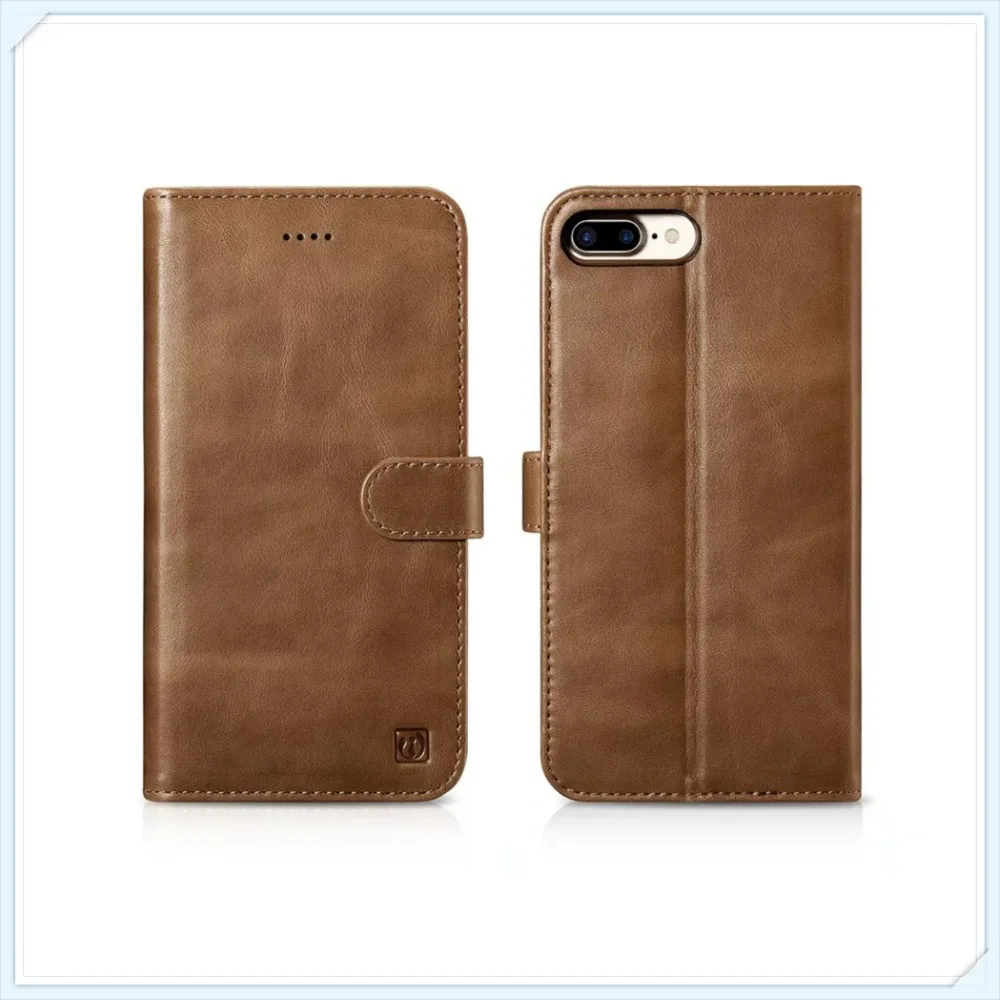 New 2 in 1 Magnetic For iphone 8 Original icarer Brand Real Genuine Natural Cow skin Leather Cover phone Case for iphone8 plus | Мобильные