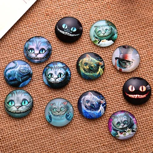 10 мм смешанный стиль круглые стеклянные кабошоны фото купол ювелирные изделия в