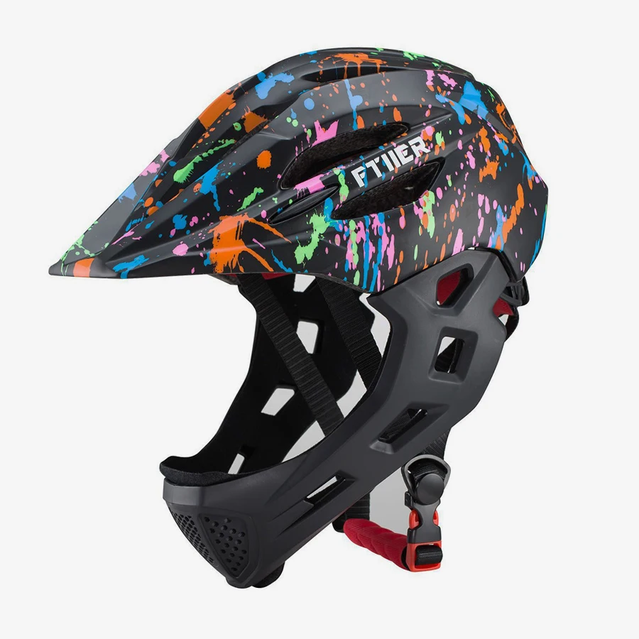 

Fullface mtb cycling helmet for kids bike helmet OFF-ROAD full face safe mountain bike helmet with visor dh bicycle helmet