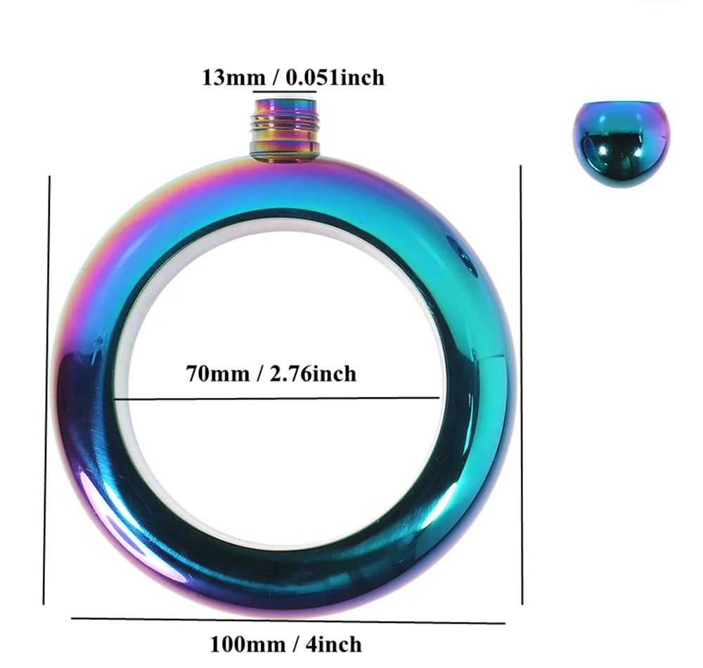 2019 браслет плоская фляжка серебристая нержавеющая сталь Высококачественная