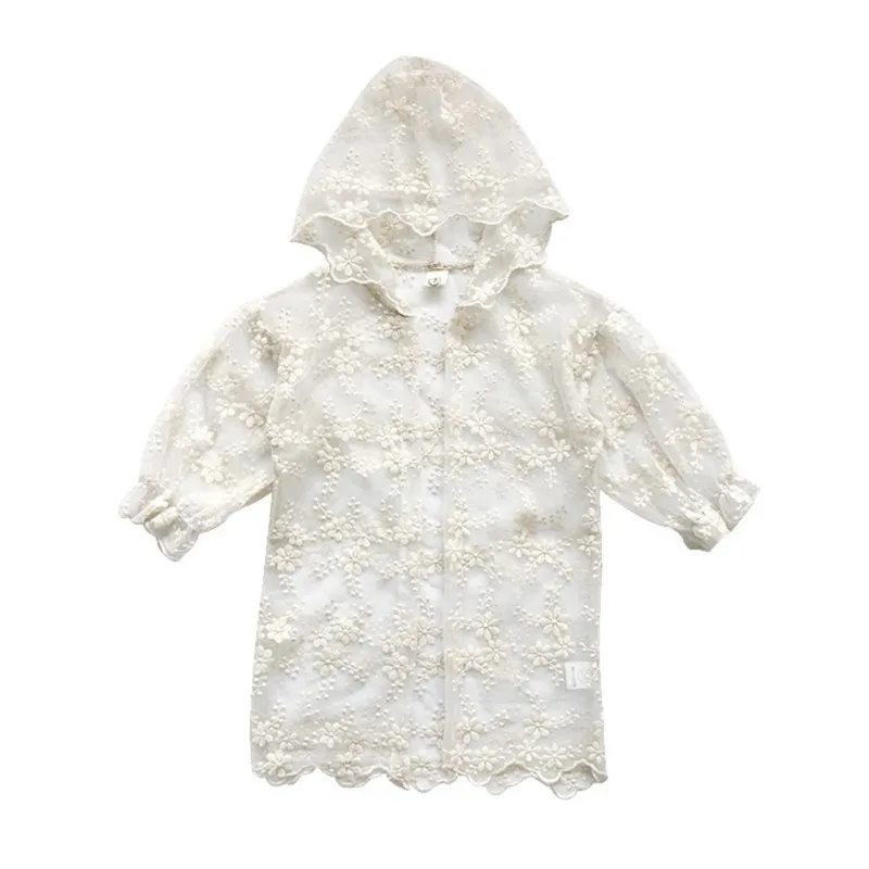 Summer Girl Lace Floral Sun Protection Clothing Thin Breathable Air Conditioning Kid Hoodie Coat | Детская одежда и обувь