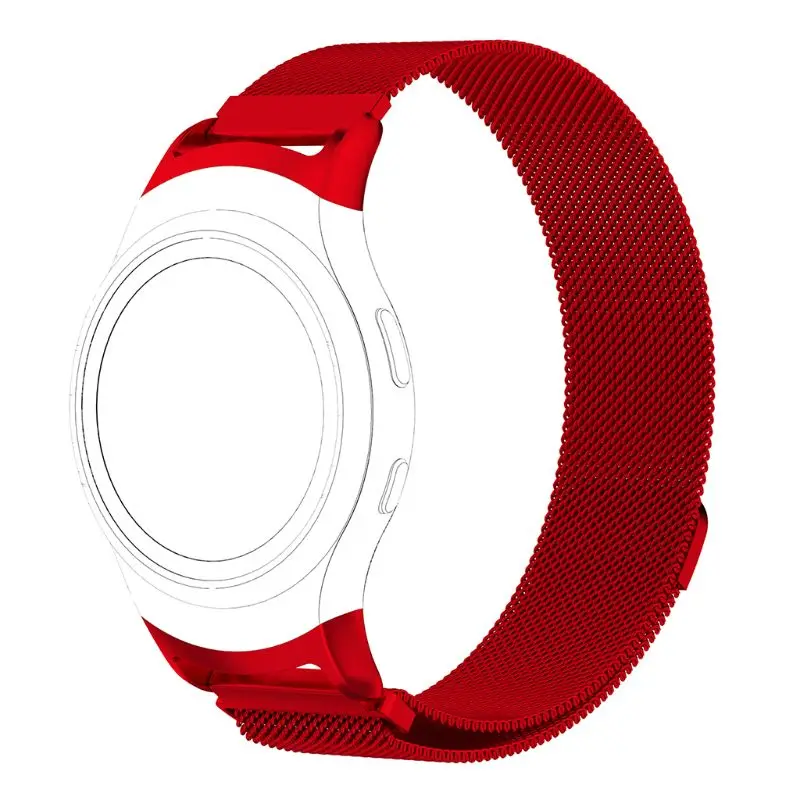 Спортивный ремешок для samsung gear S2 SM-R720 из нержавеющей стали магнитный Миланский сменный спортивный ремешок с разъемом