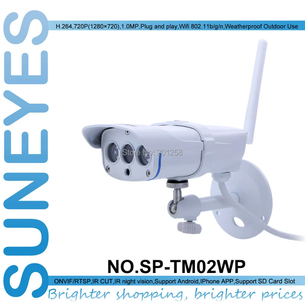 SunEyes SP-TM02WP 720 P HD Wi-Fi Беспроводной IP Камера на открытом воздухе ip-камеры ONVIF с RTSP и