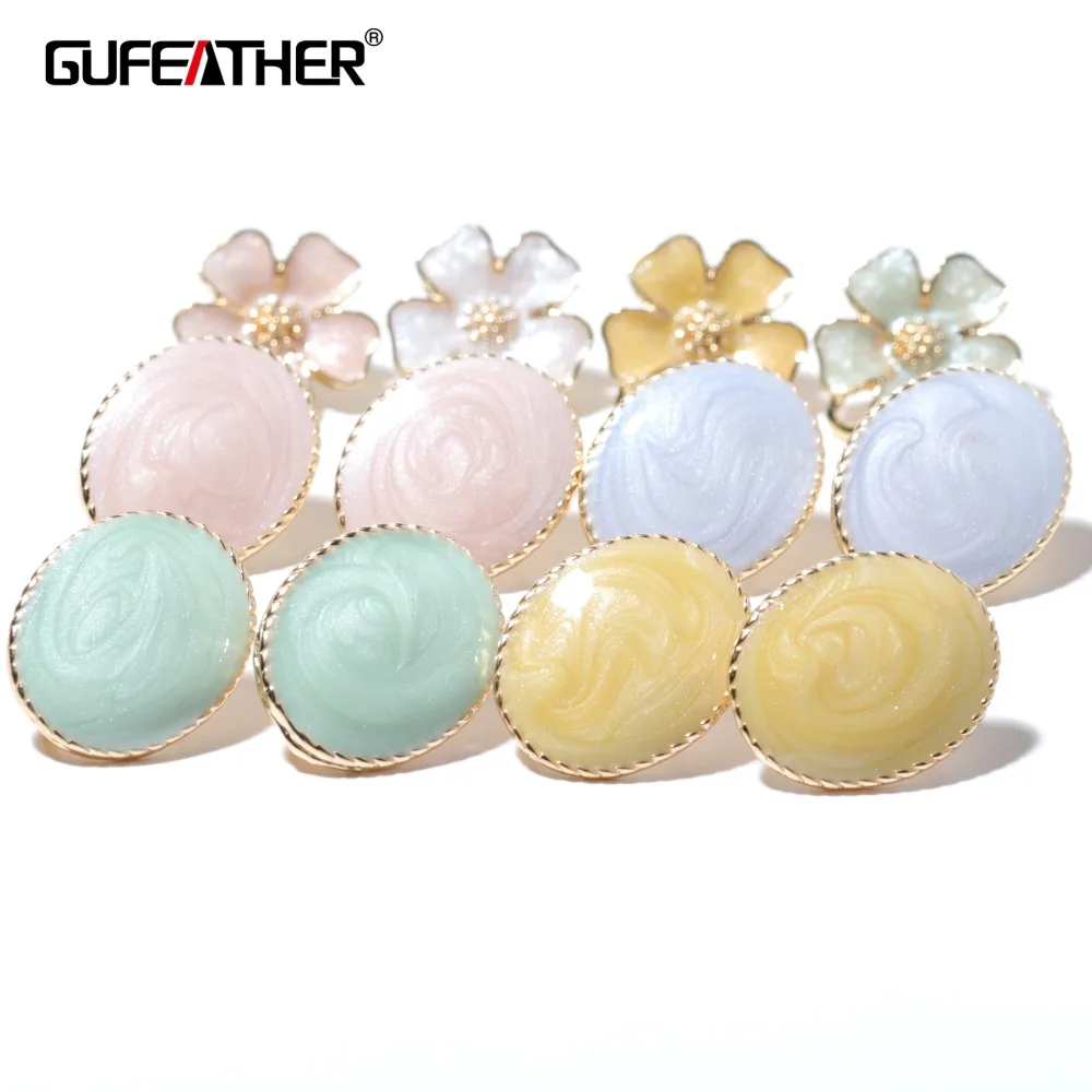 GUFEATHER M340, аксессуары для ювелирных изделий, фурнитура для ювелирных изделий, детали аксессуаров, амулеты, diy серьги, ручной работы, серьги-гвоздики, изготовление ювелирных изделий