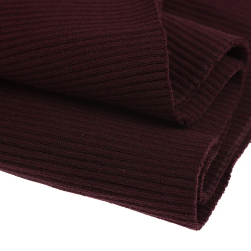 Fuchsia Толстый хлопок вырез манжеты нижний подол одежды ребра трикотажная ткань для детской одежды аксессуары - Цвет: Fuchsia