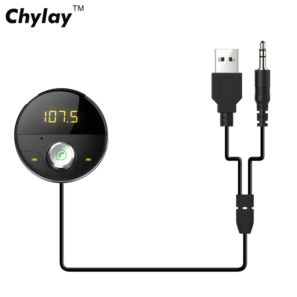 Bluetooth автомобильный комплект AUX Hands Free авто динамик USB адаптер 3 5 мм аудио Музыка MP3