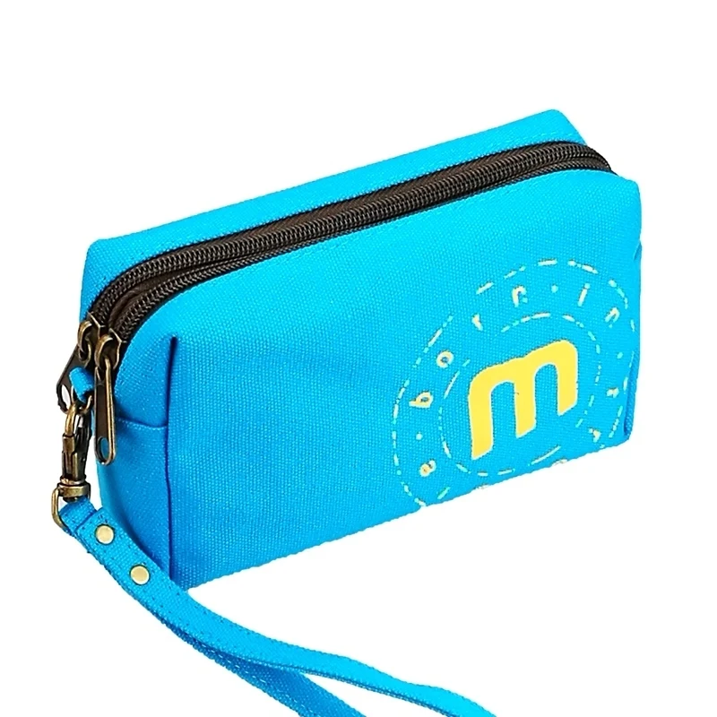 Sale Canvas Organizer Storage Bag for Men Women Small Handy Coin Pouch Male Female Wallet Lady Purse Mobile Phone iPhone Holder