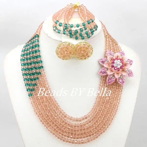 Очаровательные свадебные бусы набор свадебных украшений африканские ожерелье