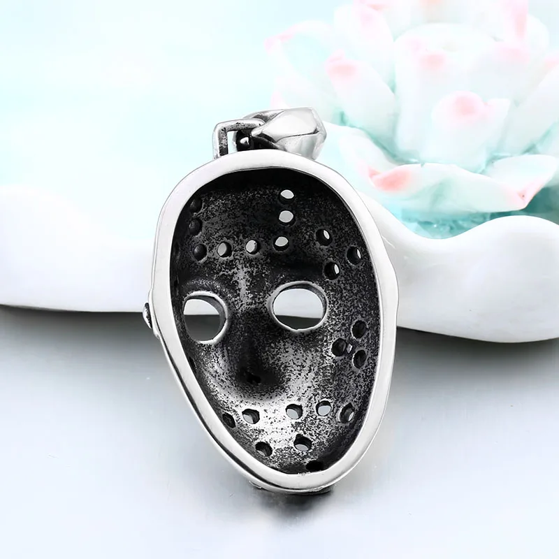 Сталь солдат Подвеска для Хэллоуина Маскарадная маска Джейсона Voorhees нержавеющая