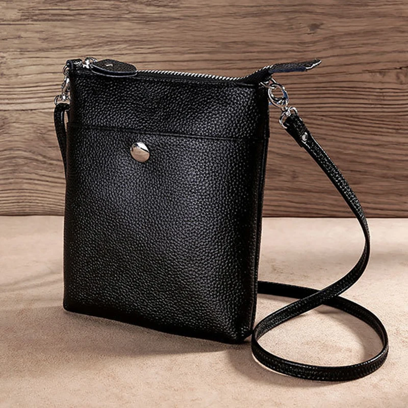 Женский кошелек из натуральной кожи сумки через плечо для женщин сумка
