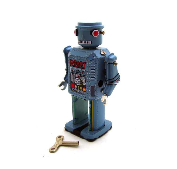 MS416 винтажные детские игрушки оловянные роботы заводные домашняя коллекция