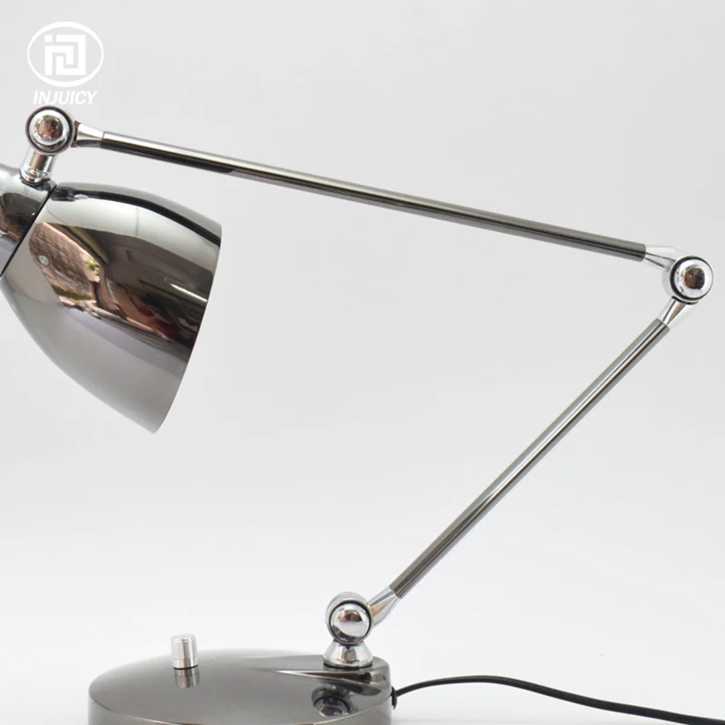 American Style Long Arm Folding LED Table Lights Hotel Computer Bedside Reading Eye Protection Rotary Switch Metal Desk Lamp | Лампы и