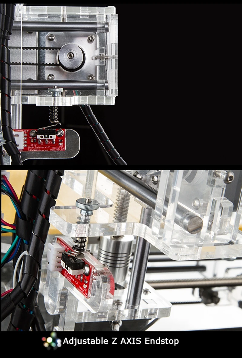 Полный собрать ЖК дисплей 3D принтеры reprap prusa i3 комплект рамки металлический алюминий impressora 3d drucker маленький монстр сталь