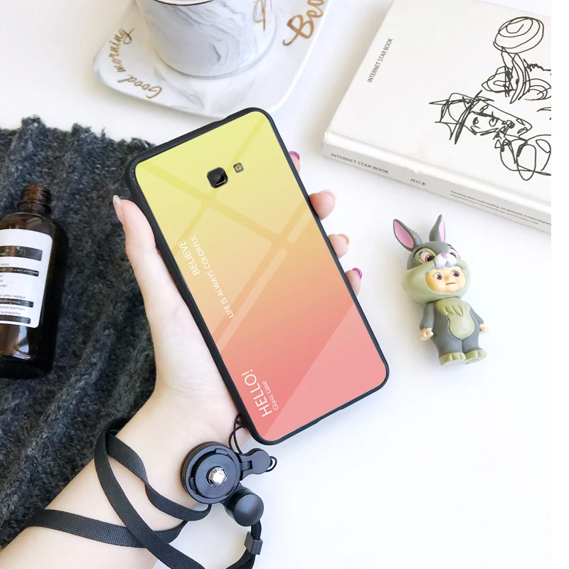 6 0 ''для Samsung Galaxy J4 Plus J415F J415 чехол с градиентом из закаленного стекла чехлы для