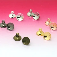 68mm 200unids cap connector clasp for diy glass globe vialsbottlesbead antique bronze silver rose gold plated