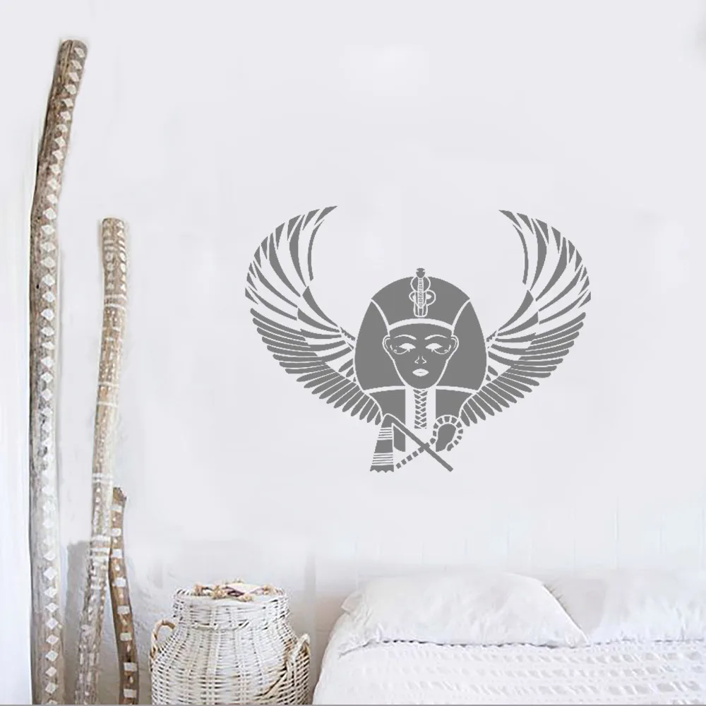 Настенные виниловые наклейки с рисунком Фараона крыльев пирамиды Египта