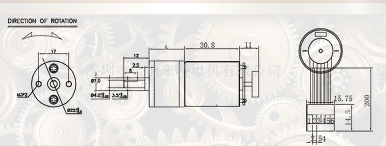 Постоянный ток 6 В-24 В длинная фотопередача с кодовым датчиком скорости колесный