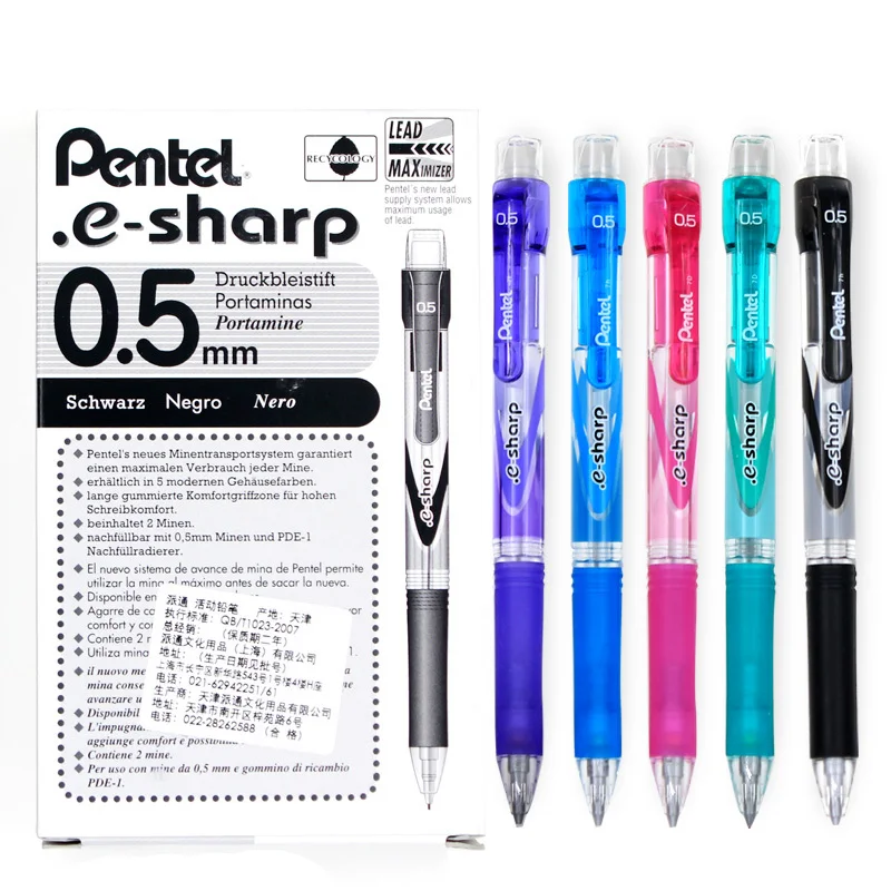 Автоматический карандаш Pentel AZ125R механический e sharp 0 5 мм Япония 1 шт.|Механические