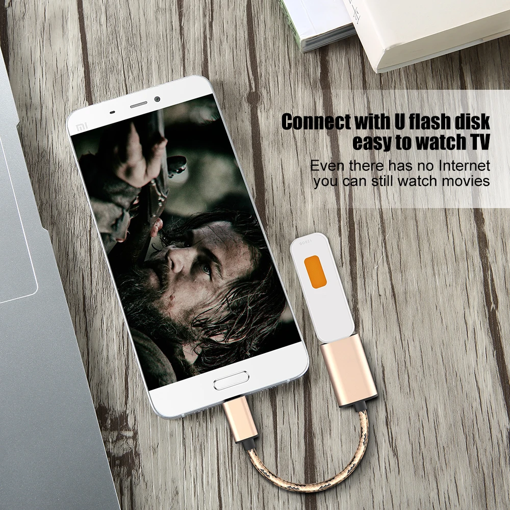Кабель адаптер Type C OTG для Redmi Note 8 Pro 7 18 см разъем Samsung S10 S9 S8 USB 2 0 адаптер|Переходники