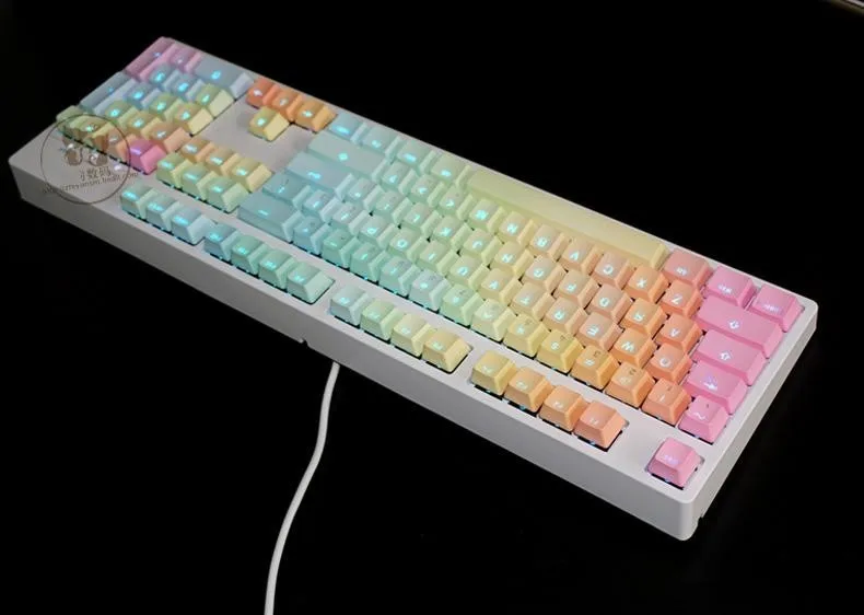 IKBC KBC G104 PBT двойная клавиша с подсветкой крышка для ключей s механической