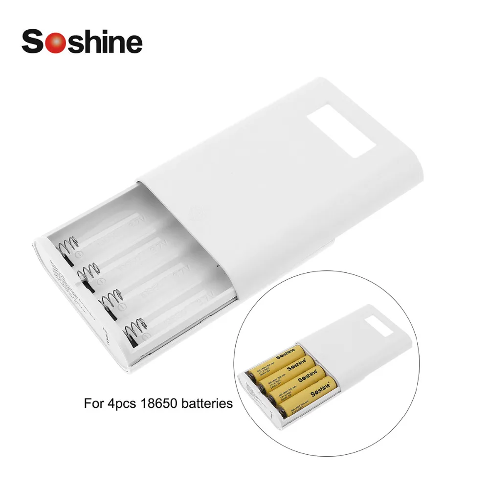 Soshine E3S портативное зарядное устройство 18650 для зарядки аккумуляторов внешние