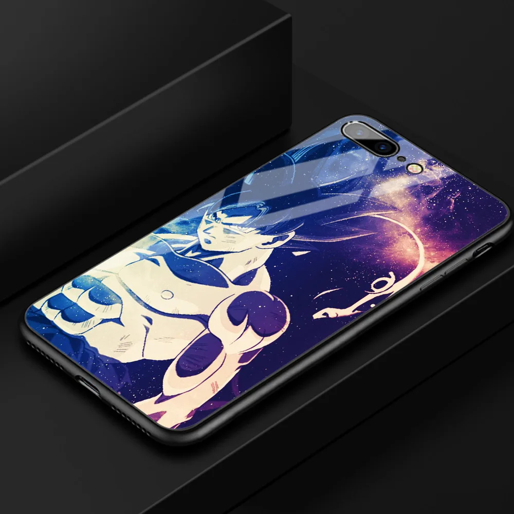 FinderCase для iPhone X закаленное стекло Dragon Ball z чехол для iPhone 6 6S 7 8 plus X XR XS MAX 11 pro max - Цвет: 01422